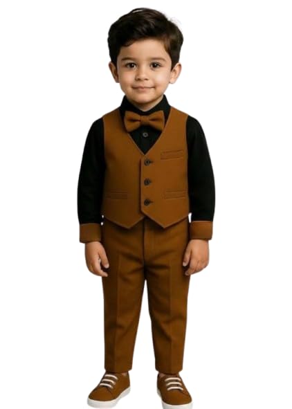 DSNS Enterprise_*Exclusive Kids koti,Pants, Shirt, and Bow tie in Kids Comfortable Fabrics and Best Stitching Quality for Best and Perfect Look.*