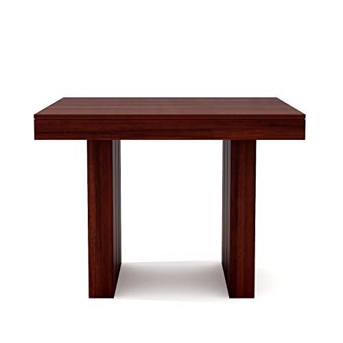 Image of Krishna Wood Decor Wooden Solid Sheesham Wood Dining Table 4 Seater Dining Table with Chair| Dining Table Set | Dining Room Furniture | Four Seater Dining Set | 4 Seater | Mahogany Finish