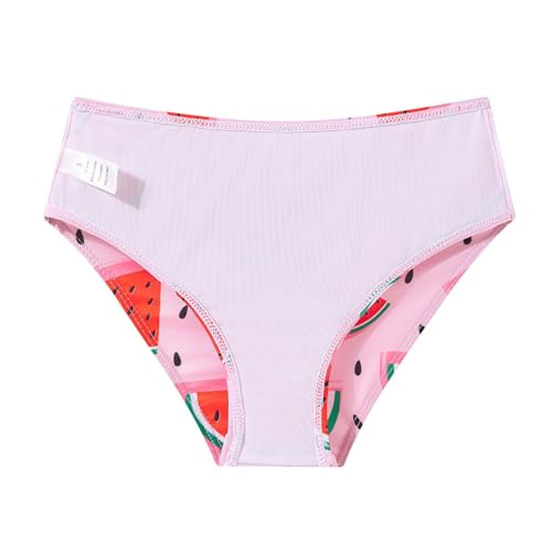 Girls Rash Guard 9-10 Years Rose Long Sleeve 3 Piece Swimsuit Set Watermelon Print Hawaii Swimwear Sun Protection Beachwear — view 5