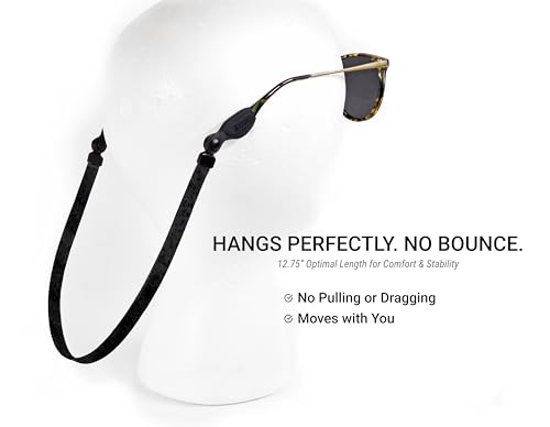 Image of SLINGERZ Stitched Cork Sunglass Strap - Durable Eyewear Retainer for Men & Women (3 /8 inch)