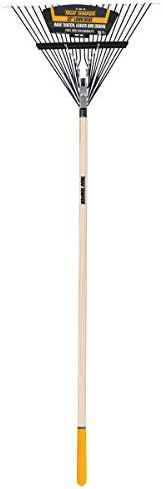 True Temper 2604512 Steel 22-Tine Leaf Rake With Hardwood Handle, 22 Inch