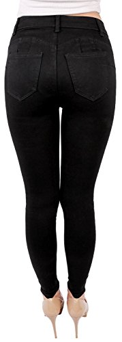 Wax Women's Juniors Basic Stretchy Fit Skinny Jeans3
