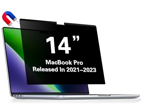 Pantalla de privacidad MacBook Pro 14 para el coworking y viajes de negocios