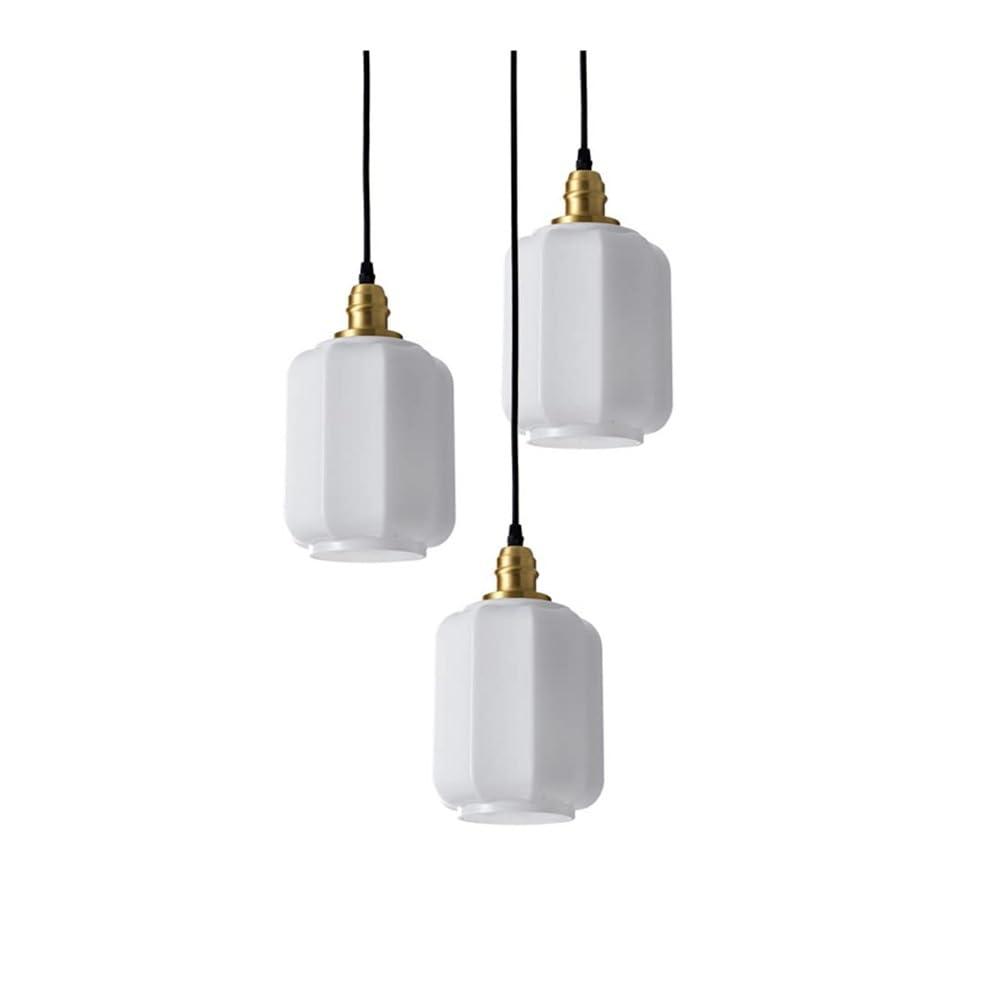 Lustre moderne à LED blanc réglable en hauteur pour îlot de cuisine