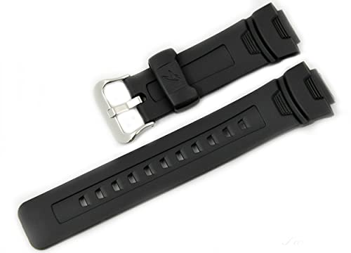 Bracelet pour Casio G-7500-1V G-7500G-9V G-7510-1V en résine noire
