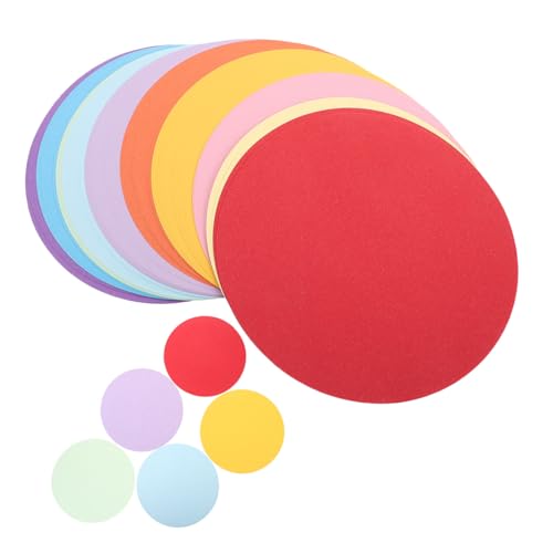 Papel para manualidades en círculos de colores para tardes de origami en familia