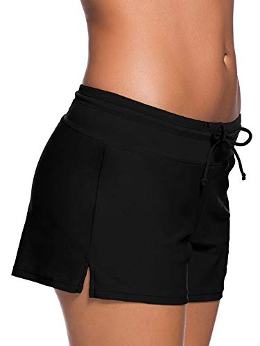 WILLBOND Women Swimsuit Shorts Tankini Swim Briefs Plus Size Bottom Boardshort Summer Swimwear Beach Trunks for Women4