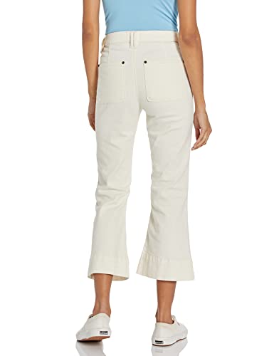 Lola Jeans womens Lola High Rise Flare Jeans, Ivory, 6 US2