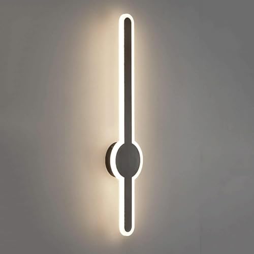 Image of Black Sword Wall Light Luxurious Acrylic Wall Lamp | Warm White LED Fixtures for Bedroom, Living, Drawing, Kids Room & Bathroom - (1 Pack)