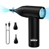 WindGallop Compressed Air Duster for Deep Cleaning Replace 80000 RPM Compressed Air Cleaner PC Cleaning Rechargeable 3X Speeds 4500mAh Cordless Air Blower-Car Duster