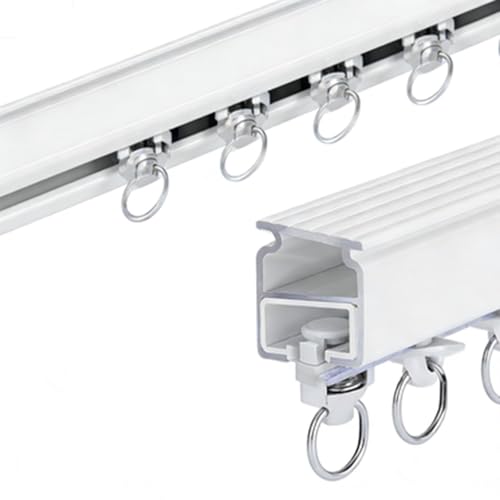 Rail de rideau en aluminium de 1,40 m pour séparation de pièce