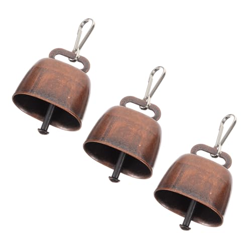 PHENOFICE Set of Vintage Style Metal Small Cow Bells Loud Bells for Animals Farming Sheep Bell Ornaments