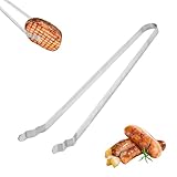 Shunfaji Grillzange Edelstahl Grillzubehör mit Drehrad-System Küchenpinzette Spülmaschinengeeignet für Grillen Camping und Küchengebrauch