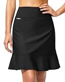 Viodia Women's 20'' Long Swim Skirt High Waisted Ruffle Skor...