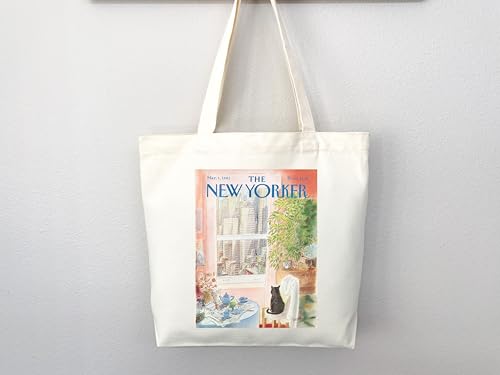 Bolso tote New Yorker, bolsa de la revista New Yorker, bolso artístico estético miniatura 3