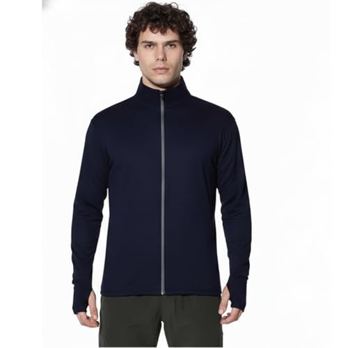 Image of Caraba Sunscreen Jacket with UV Protection UPF 50+ for Men | Lightweight & Breathable Coolrush Jacket | Anti-Tan & SPF 50+ Sun Protection | Quick Dry Nylon Jacket for Outdoor & Sports (Navy Blue)