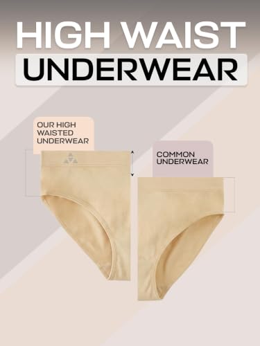 Image of Balanced Tech Moisture Wicking Underwear for Women, Seamless Workout Hipster Brief Bikini Panties