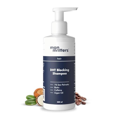 Blocking Anti Hair Fall Shampoo, Reduces Hair Fall, Strengthen Hair, With Power Of Caffeine, Saw Palmetto, Argan Oil, & Biotin | 300ml