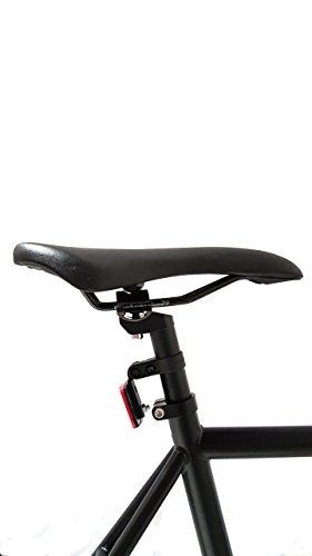 Fixer Bike Road Bike Alumium Alloy Urban Bike Flip Flop Hub City Bike Riser Bar 700c 54cm Road Bike (Black) - Thumbnail 5