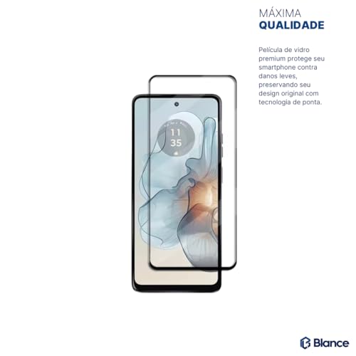 Blance, Kit Capa Anti-Shock + Película de Vidro 3D Para Moto G75
