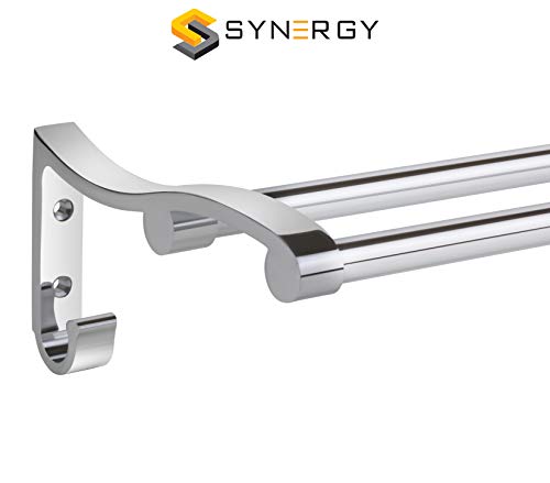 Image of SYNERGY - Stainless Steel 24 Inch Towel Rod /Towel Rods for Bathroom /Towel Bars /Hangers /Stands /Towel Holders /Bathroom Accessories (Chrome Finish) - SY-TH2