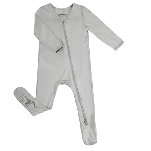 Image of Okayinn BubblePanda Rayon Made From Bamboo Baby Pajamas Baby Clothes for Boys Girls Unisex Zip-Front Non-Slip Onesie Sleeper