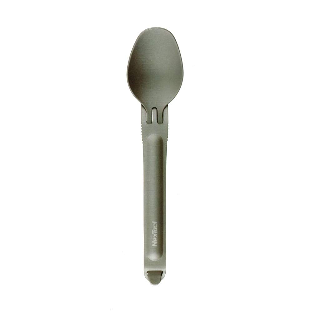 NEXTOOL Ensemble de fourchettes et cuillères de Camping Portables en Titane, assemblables et séparables, avec étui, KT5525