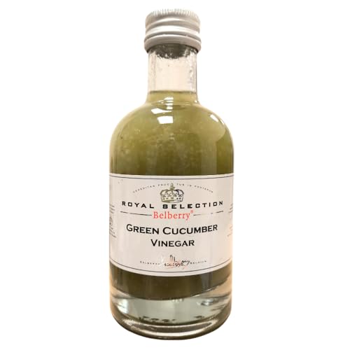 Vinagre De Pepino Verde | Belberry - Green Cucumber Vinegar, 200 Ml Botella De Cristal, Producto Belga