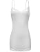 Adjustable Spaghetti Strap Lace Trim Slim Fit Cami Tops