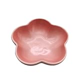 WANGHAI-666 Soßenschüssel 5 Zoll Blume Deep Dish Einfarbig Keramik Schüssel Schälchen Dip Home Küche Liefert(Pink)