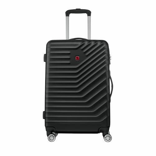 Image of WENGER, Trayn Plus, Medium Hardside Suitcase, 68 litres, Black, 653944, Swiss Designed