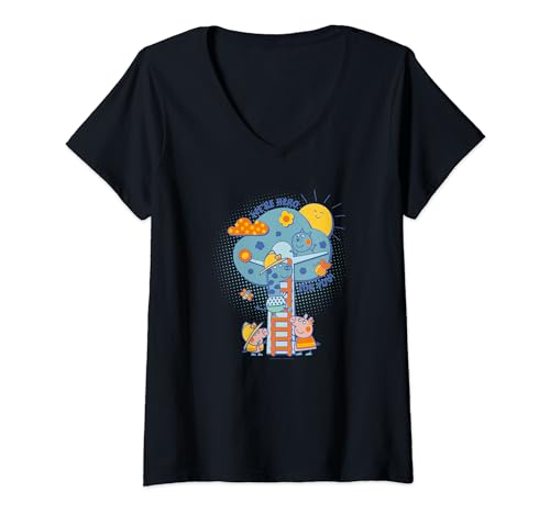 Peppa Pig t-shirt col en V idéal pour les journées de jeux et d'école