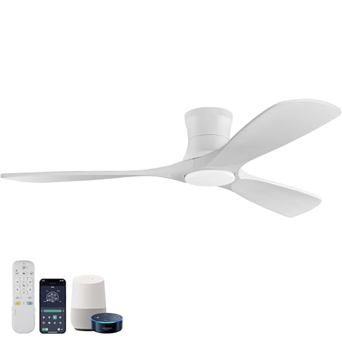 52 Inch Low Profile Smart Ceiling Fan