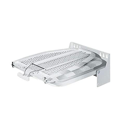 Ironing Board 180° Swivel Wall Mounted Ironing Board Fold-up Laundry Iron Board with Heat Resistant Cover Househeld Iron Board,Folding & Retracting Function, 95x32.6x18.55cm (A 95x32.6x18.55cm)