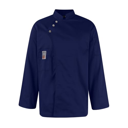 Chef Coat Unisex Long Sleeved Catering Work Kitchen Food Service Uniform Jacket for Men Women Classic Chef Shirt Clothing