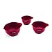 KitchenAid Classic Set of 3 Mixing Bowls , Red -