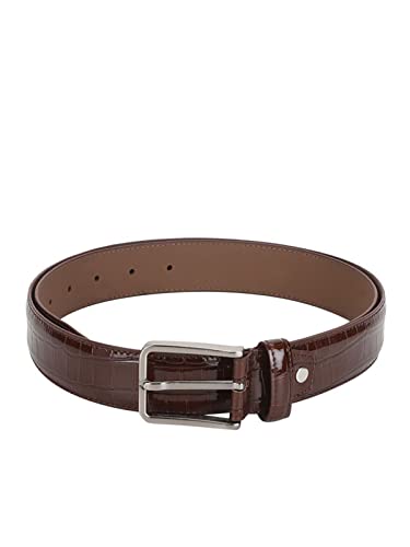Image of UrbanMark Heavy Duty Faux Leather Black Formal Belt For Men