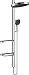 Produktbild hansgrohe Duschsystem Rainfinity Regendusche 360 Unterputz (Kopfbrause, Duschkopf, Duschstange, Thermostat, Schlauch, Ablagen, 3 Strahlarten) Chrom