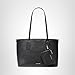 Michael Kors Charlie Medium Tote with Zmall Zip Case, Silver-Tone Hardware/Saffiano Leather/Black