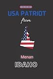 menani racing parts  USA Patriot from Menan, IDAHO: The perfect United States diary notebook for patriotic Americans from Menan, IDAHO gift, 120 Pages Lined Journal Paper