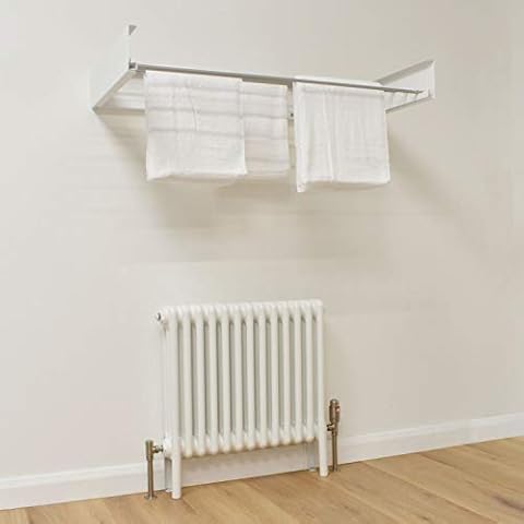 Hot-Flow | Glide Foldable Wall Mounted Clothes Rack (White) Cover