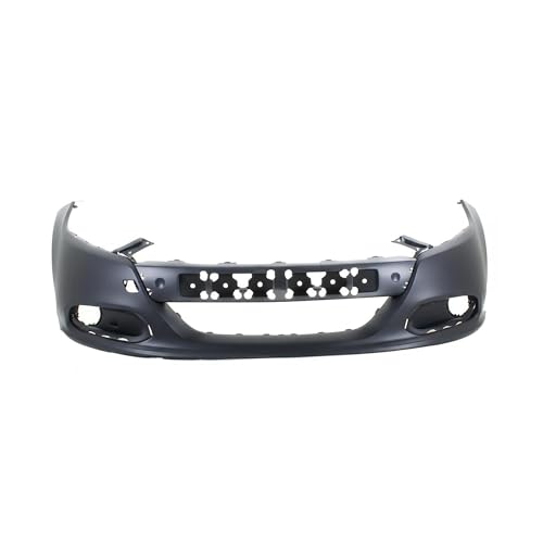 Image of FitParts Compatible with Dodge Dart 2013-2016 Front Bumper Cover | Primed, With Fog Light Holes, Ready to Paint, OEM 1TS71TZZA, CH1000A09