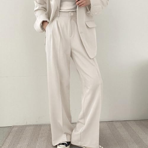 Women's Business Casual 2 Piece Outfits, Spring Fall Oversized Blazer Jacket and Wide Leg Pants Sets, Formal Outfits3
