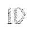 hollow love earring