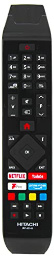 Original RC43141P TV Remote Control Compatible with Hitachi RC43141 RC 43141 RC 43141P 55HK6200U 65HL7200U 32HE2200U 32HEV220U 43HK6100UA 43HK6200U Smart 4K LED - Image 2
