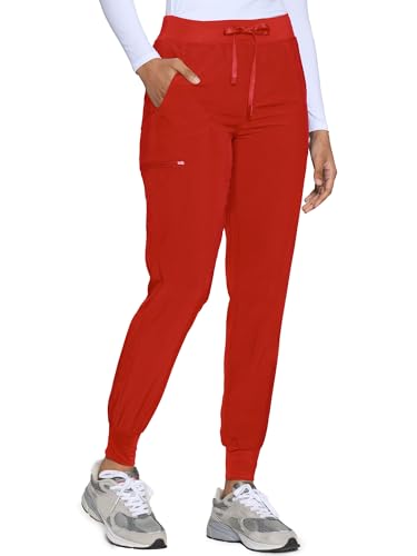 Image of COZYFIT Womens Scrub Pants - Soft Stretch Yoga Style with 5 Pockets, Slim Fit Jogger Scrubs Pants for Women