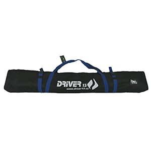 Driver13 ® Borsa da Sci Borsa per Bastoncini da Sci, Borsa da Sci per la conservazione e Il Trasporto Durante Lo Sci, Impermeabile 185 cm Nero-Blu