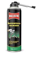 BALLISTOL 23752 Waffenteile-Reiniger 250 ml – Reinigung und Entfetten von Waffenteilen – Aufsteckpinsel aus Nylonborsten