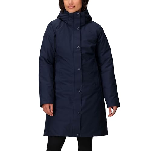 Marmot Damen Wm's Chelsea Coat, Leichte Daunenjacke, wasserdichter Daunenparka, warmer Wintermantel, regendichte Winterjacke, winddichte Funktionsjacke, Outdoorjacke mit Kapuze, Arctic Navy, XS