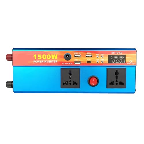 Convertisseur de tension 12V 24V à 220V 1500W avec 3 ports USB - 2